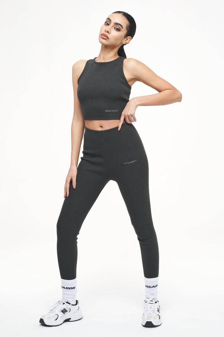 Pegador Ayla Crop Top Vintage Washed Iron Grey Begrenzt auf 3 Tage