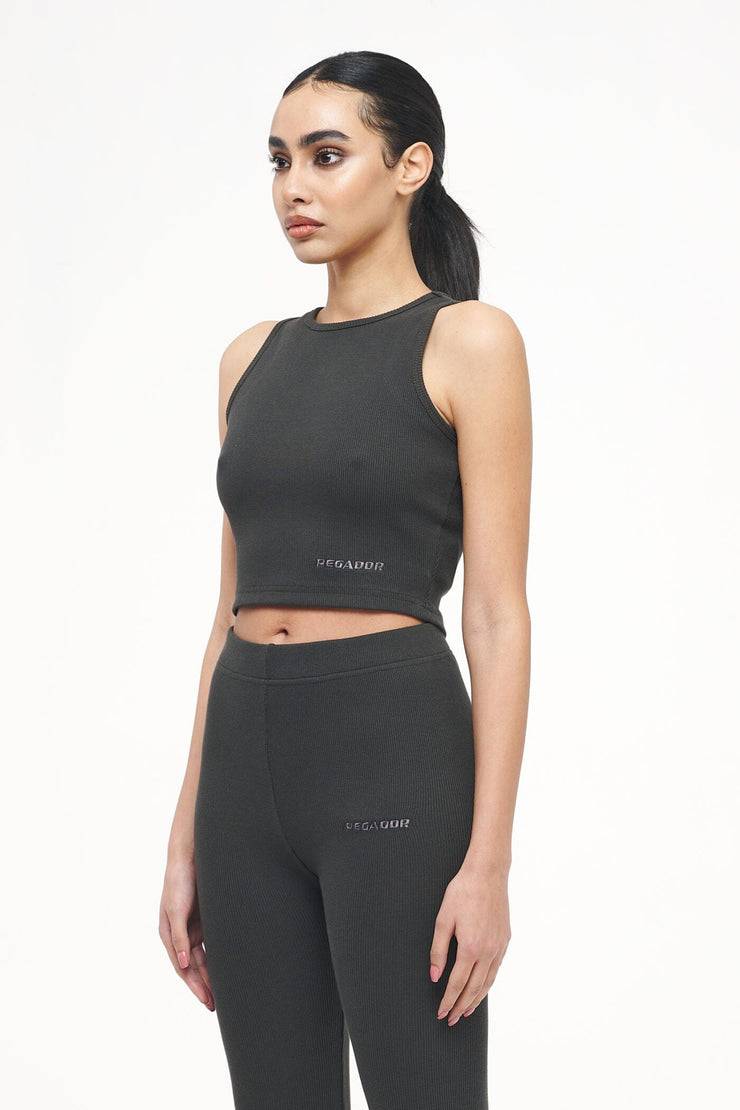Pegador Ayla Crop Top Vintage Washed Iron Grey Begrenzt auf 3 Tage