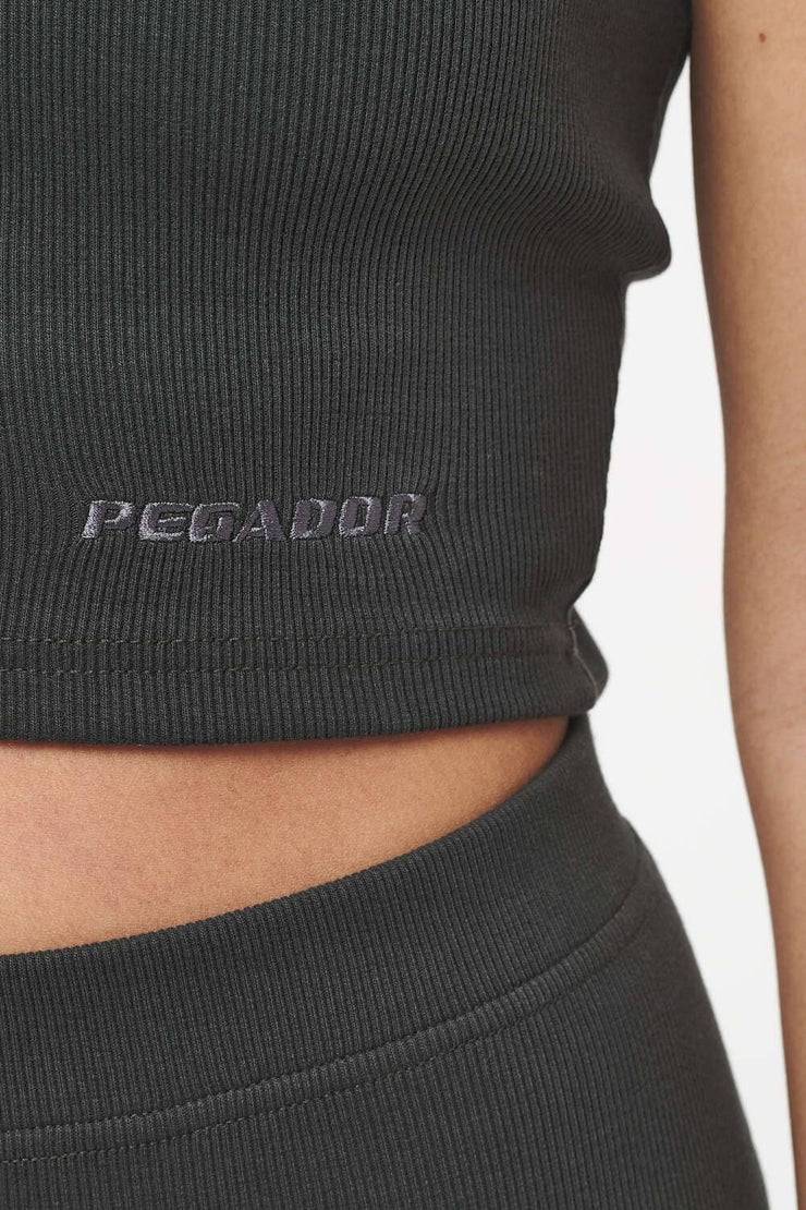 Pegador Ayla Crop Top Vintage Washed Iron Grey Begrenzt auf 3 Tage