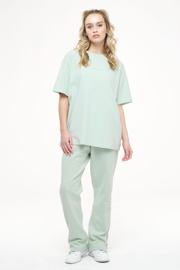 Pegador Beverly Logo Oversized Tee Vintage Washed Milky Green Gum Black Friday Preise