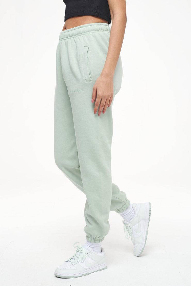 Pegador Grace High Waisted Sweat Pants Vintage Washed Milky Green Gum zollfrei