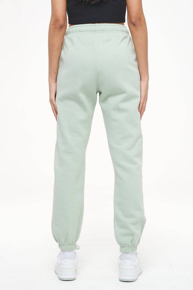 Pegador Grace High Waisted Sweat Pants Vintage Washed Milky Green Gum zollfrei