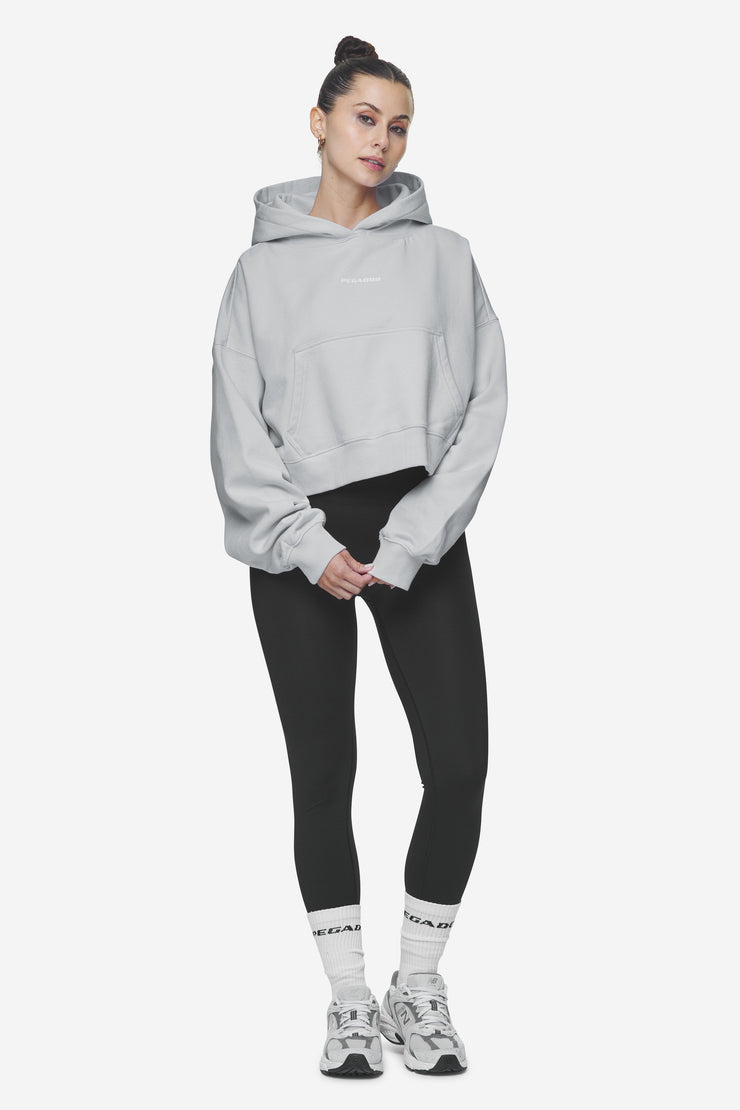 Pegador Salita Oversized Cropped Hoodie Washed Sky Grey White Gum Auslauf