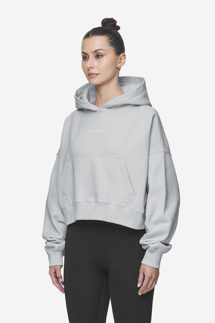 Pegador Salita Oversized Cropped Hoodie Washed Sky Grey White Gum Auslauf