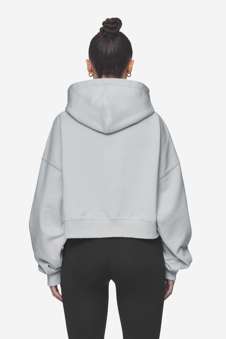 Pegador Salita Oversized Cropped Hoodie Washed Sky Grey White Gum Auslauf