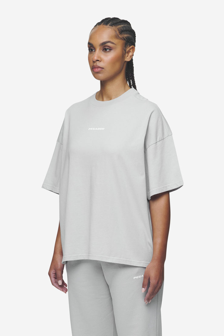Pegador Bracy Heavy Oversized Tee Washed Sky Grey White Gum Verkauf