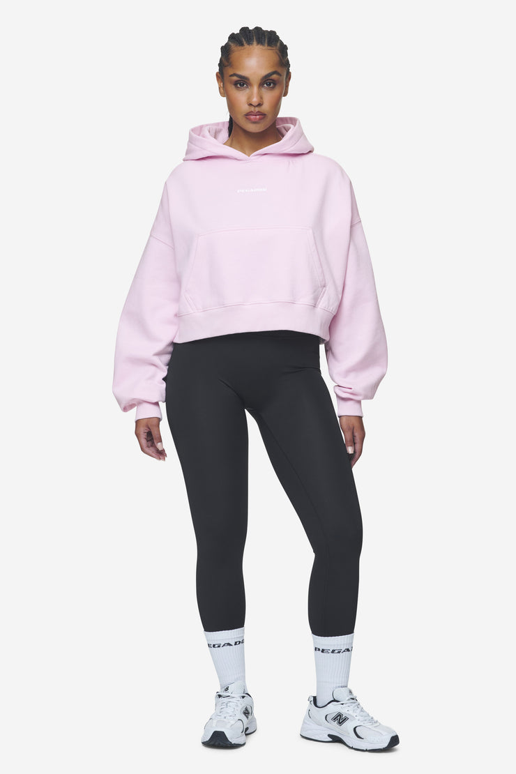 Pegador Salita Oversized Cropped Hoodie Washed Bubblegum White Gum im Angebot