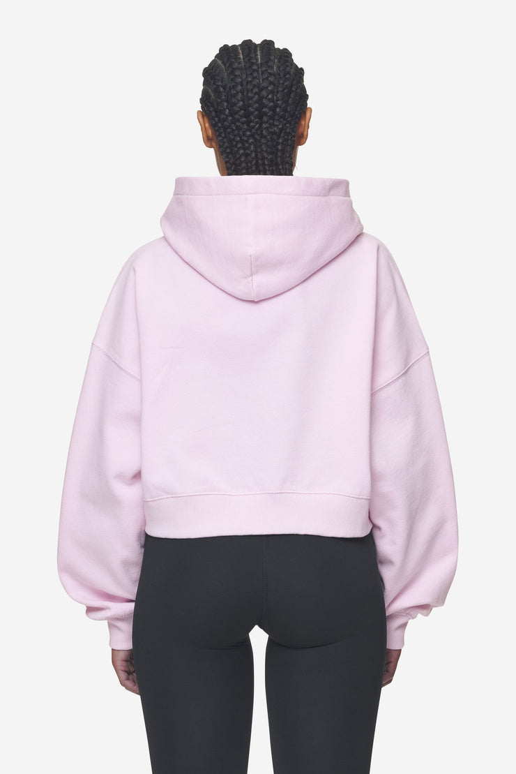 Pegador Salita Oversized Cropped Hoodie Washed Bubblegum White Gum im Angebot