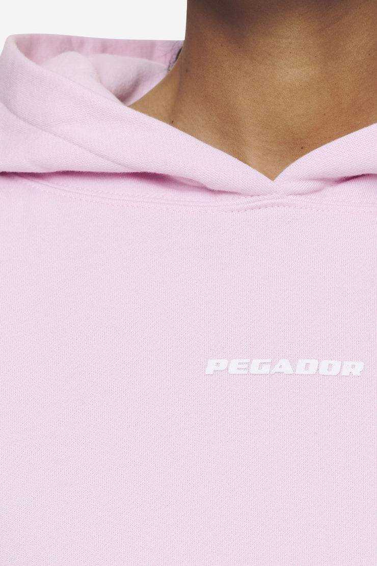 Pegador Salita Oversized Cropped Hoodie Washed Bubblegum White Gum im Angebot