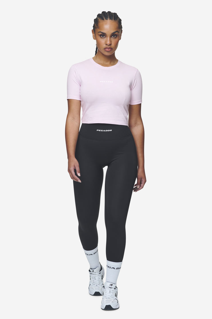 Pegador Ines Cropped Baby Tee Washed Bubblegum White Gum Schlussverkauf