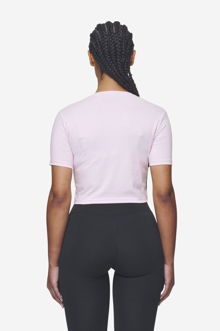 Pegador Ines Cropped Baby Tee Washed Bubblegum White Gum Schlussverkauf