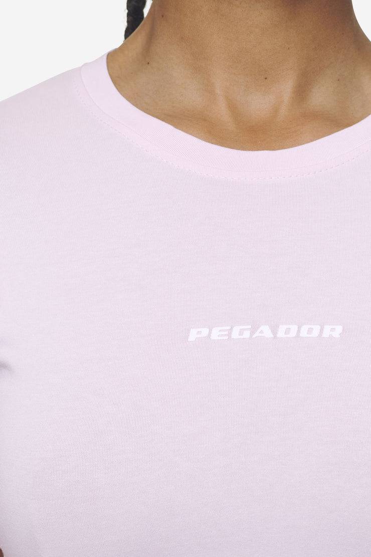 Pegador Ines Cropped Baby Tee Washed Bubblegum White Gum Schlussverkauf