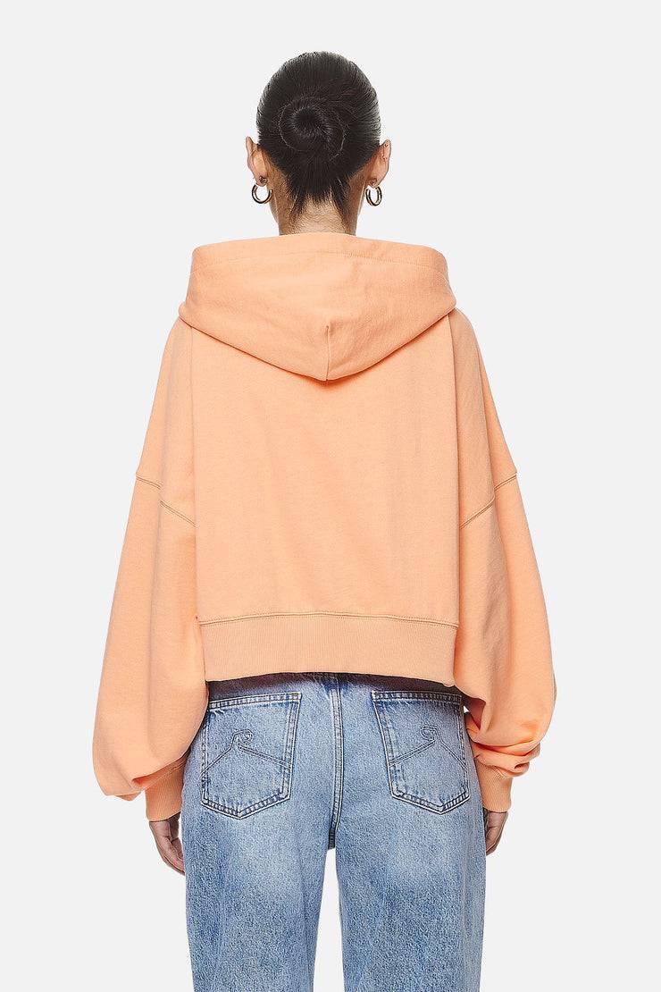 Pegador Marla Cropped Zip Hoodie Washed Apricot White Gum Blitzverkäufe