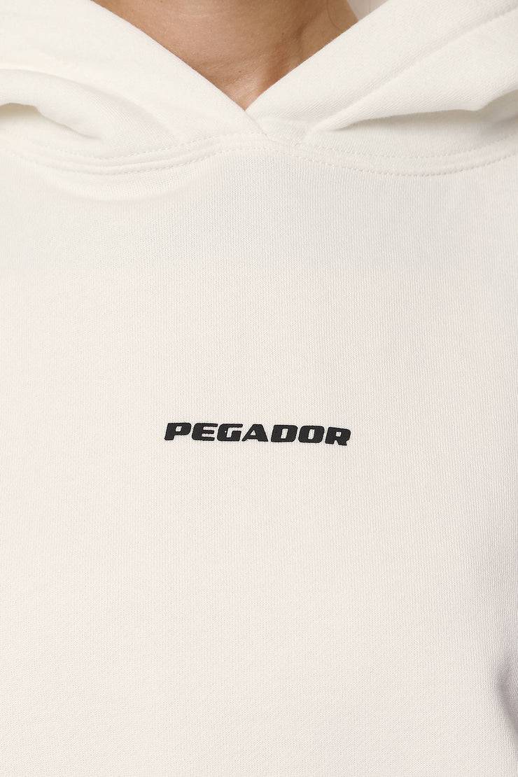 Pegador Clarita Logo Oversized Hoodie Washed Coconut Milk Black Gum Kostenloser Versand