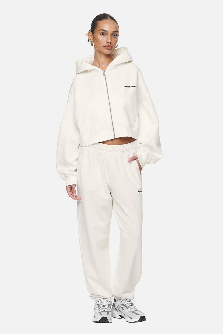 Pegador Villa High Waisted Sweat Pants Washed Coconut Milk Black Gum Limitierter Zeitrabatt