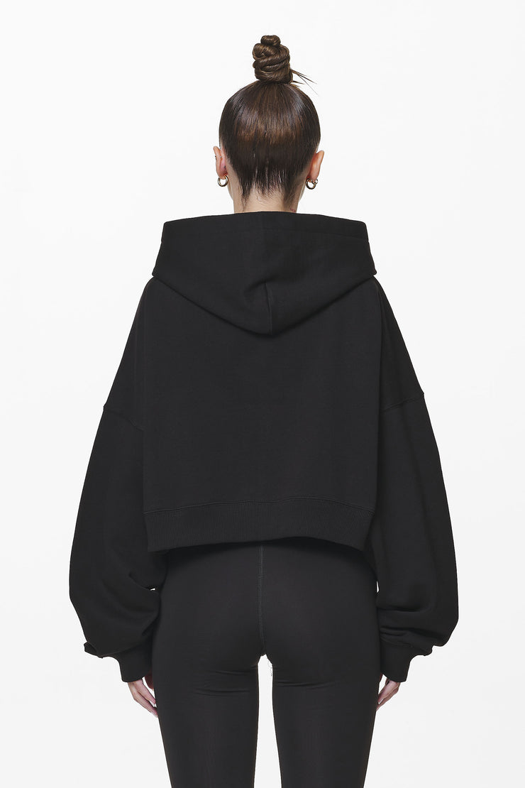 Pegador Marla Cropped Zip Hoodie Black Gum Günstig kaufen