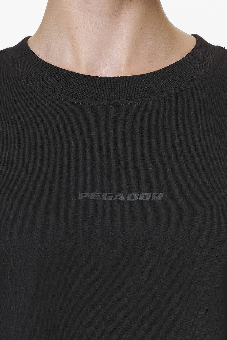 Pegador Beverly Logo Oversized Tee Black Gum Großer Ausverkauf