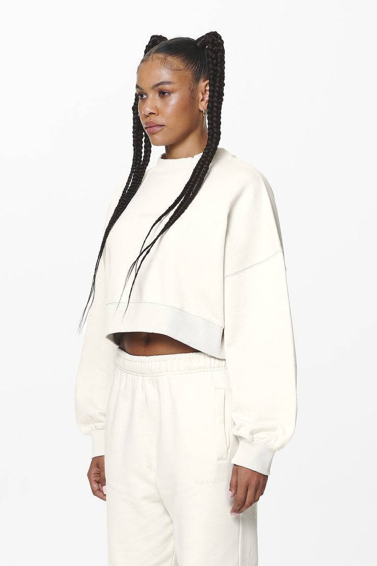 Pegador Londa Cropped Oversized Sweater Washed Salty Cream Gum Saisonschlussverkauf