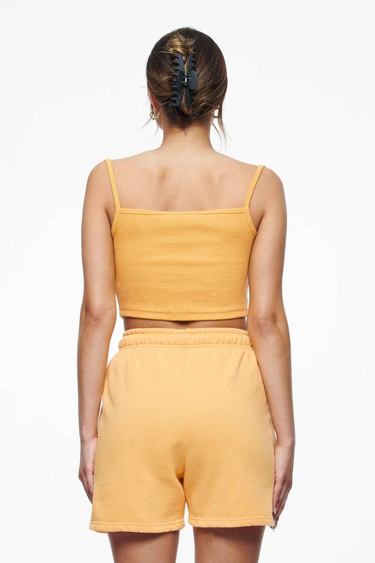 Pegador Ruby Rib Crop Top Vintage Washed Golden Sun Tiefpreis