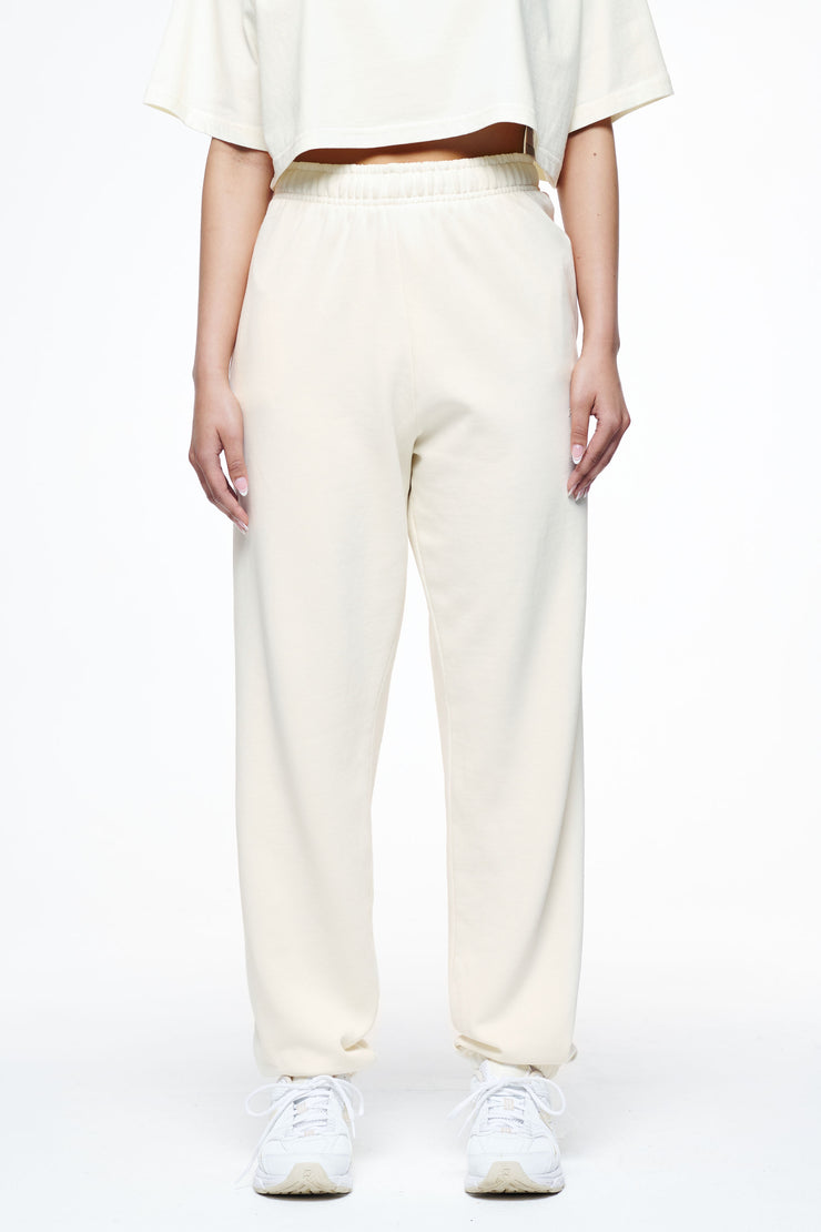 Pegador Villa High Waisted Sweat Pants Vintage Washed Unbleached Gum Nur für heute