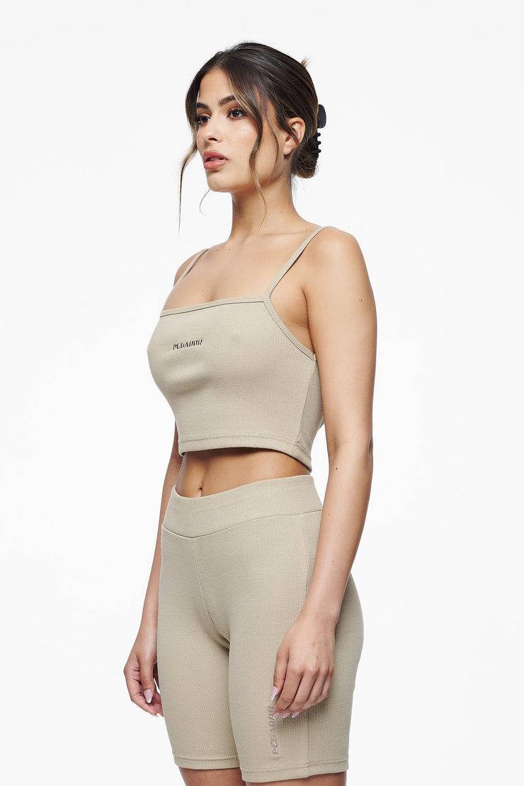 Pegador Ruby Rib Crop Top Vintage Washed Espresso Nur noch ein Tag übrig