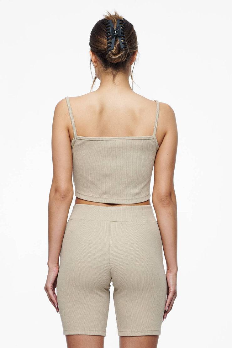 Pegador Ruby Rib Crop Top Vintage Washed Espresso Nur noch ein Tag übrig