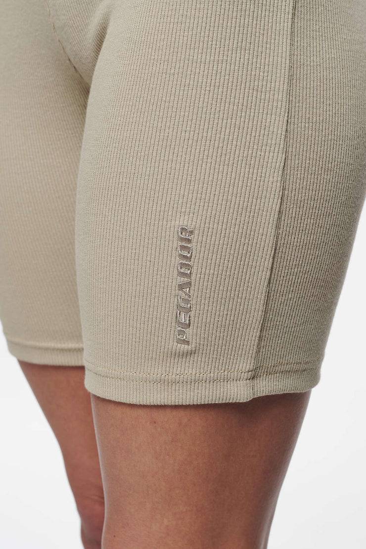Pegador Barrie Rib Biker Shorts Vintage Washed Espresso Super Rabatt