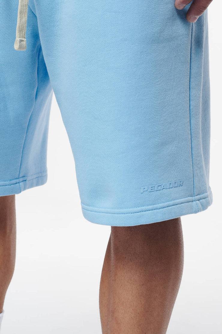 Pegador Logo Heavy Sweat Shorts Vintage Washed Riviera Blue Gum Speichern exportieren