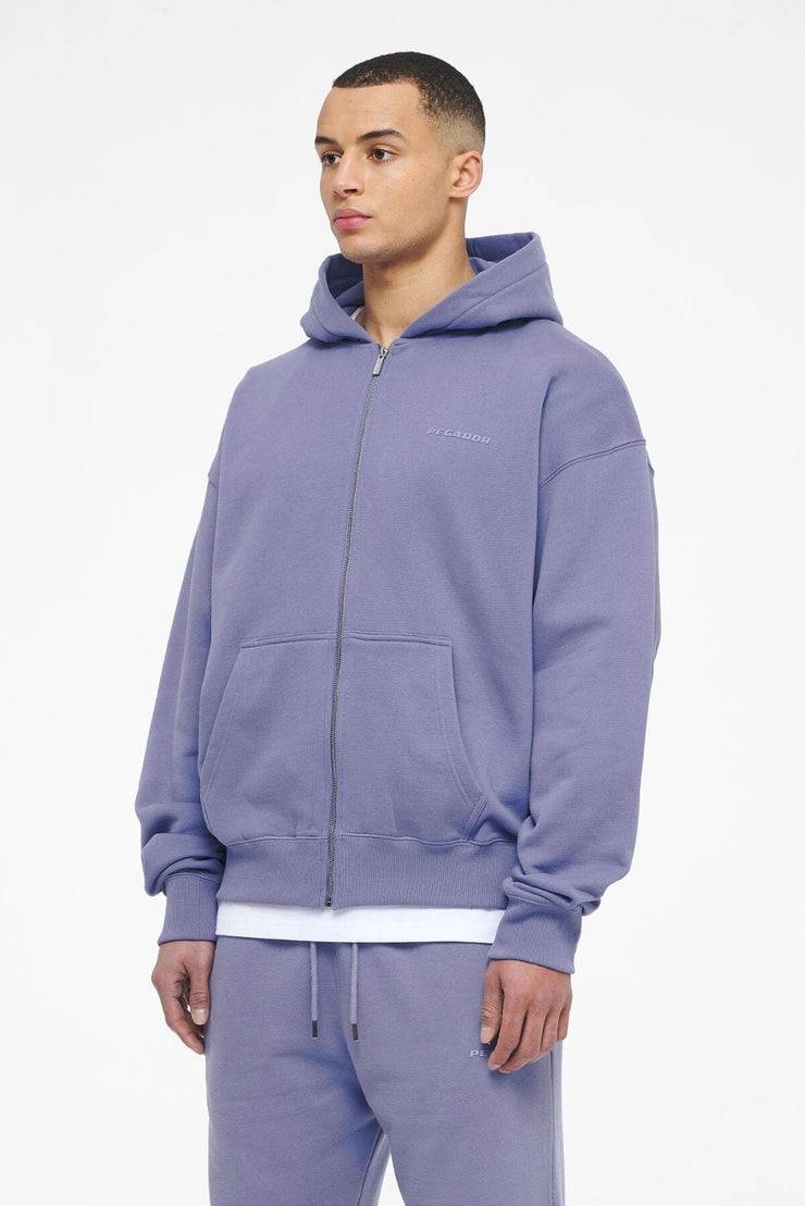 Pegador Logo Oversized Sweat Jacket Vintage Washed Magic Violet Gum zollfrei
