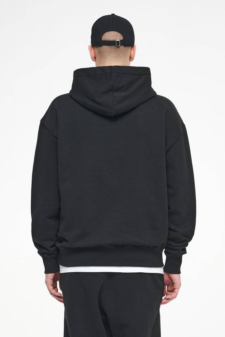 Pegador Logo Oversized Hoodie Vintage Washed Black Ink Gum Rabatte dieses Monats