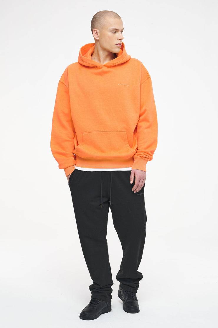 Pegador Logo Oversized Hoodie Vintage Washed Sunrise Orange Gum Auslauf