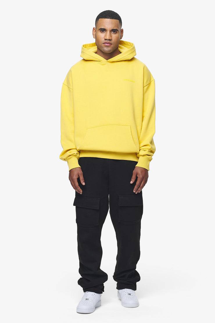 Pegador Logo Oversized Hoodie Vintage Washed Solar Yellow Gum Verkauf