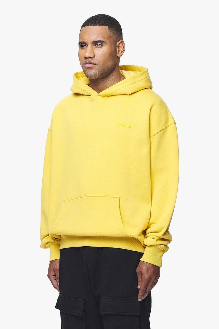 Pegador Logo Oversized Hoodie Vintage Washed Solar Yellow Gum Verkauf