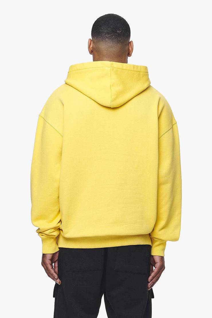 Pegador Logo Oversized Hoodie Vintage Washed Solar Yellow Gum Verkauf