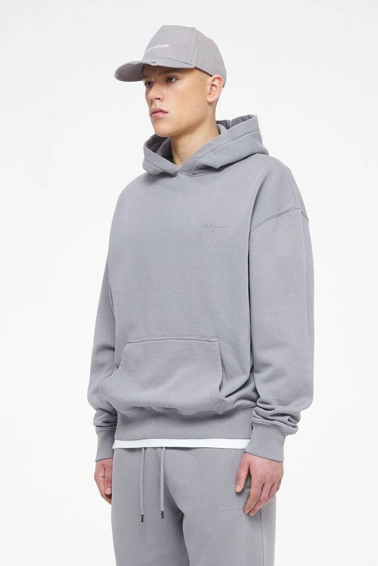 Pegador Logo Oversized Hoodie Vintage Washed Dusk Grey Gum Angebote