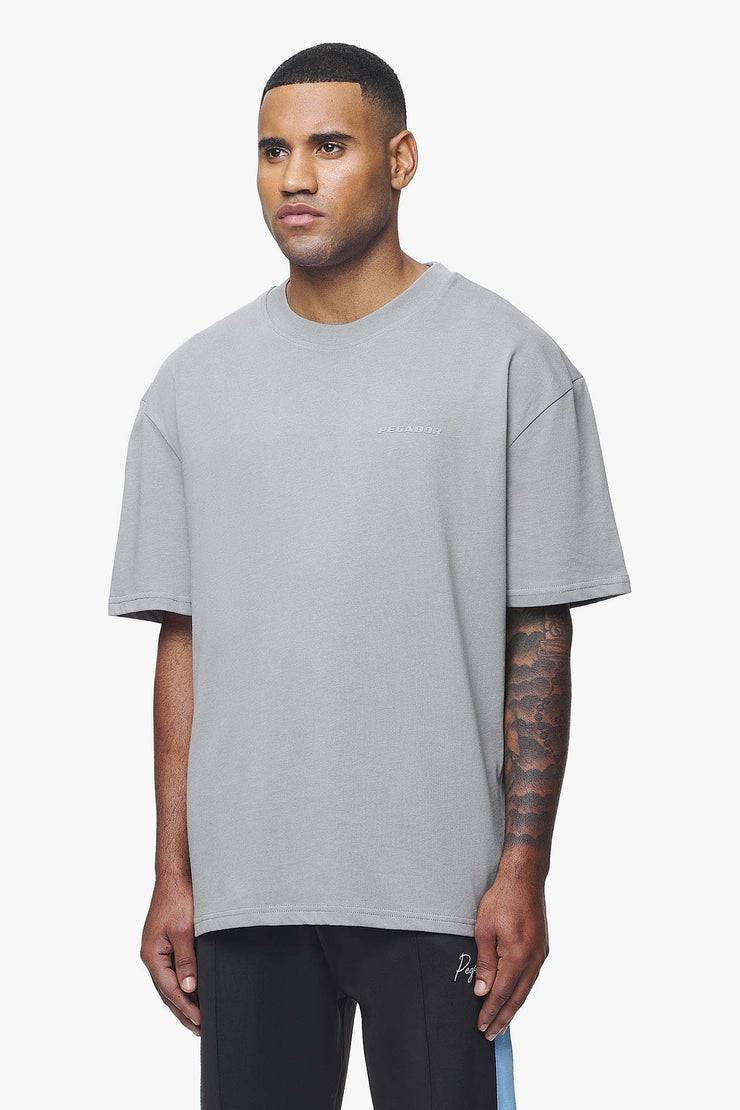 Pegador Logo Oversized Tee Vintage Washed Dusk Grey Gum Hotsell