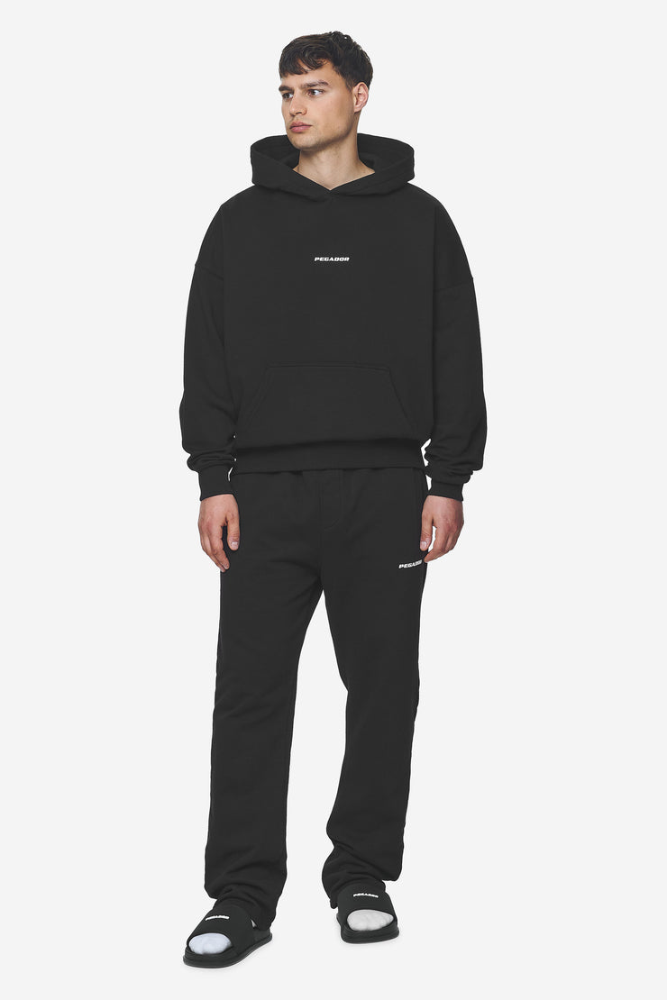 Pegador Logo Boxy Hoodie Washed Black White Gum Blitzverkäufe