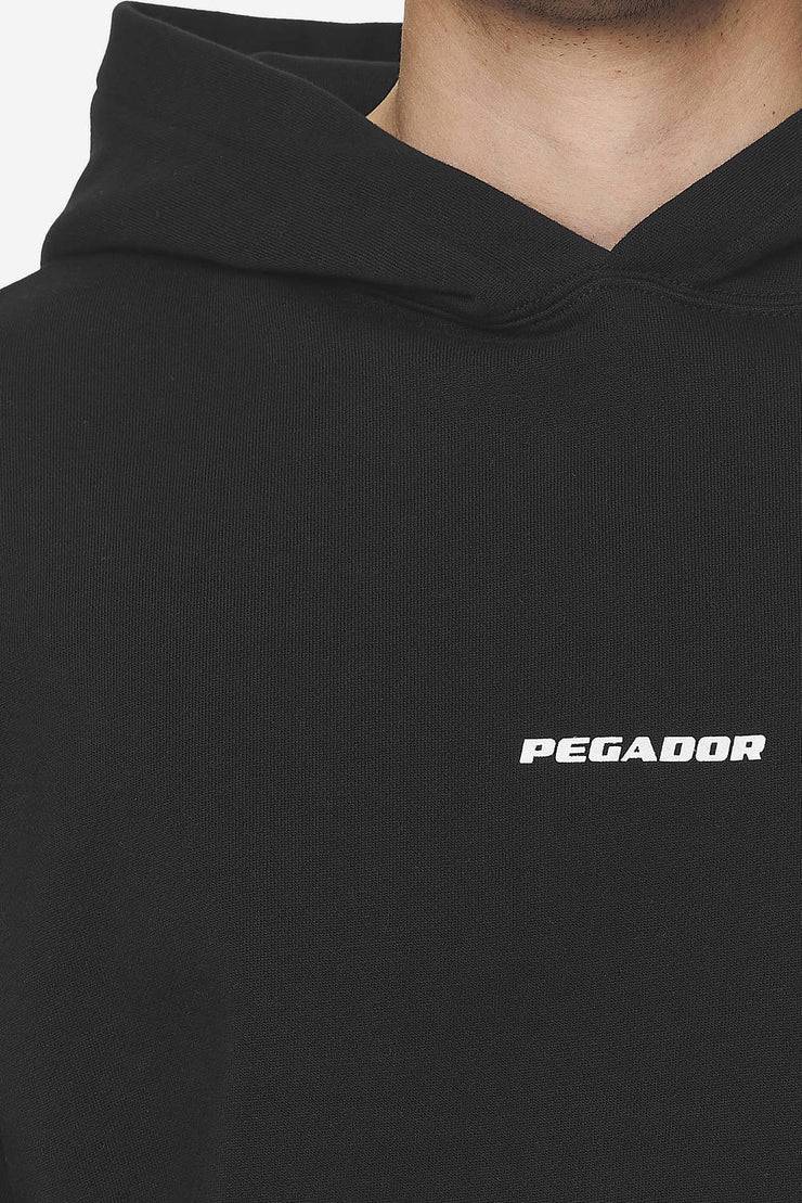 Pegador Logo Boxy Hoodie Washed Black White Gum Blitzverkäufe