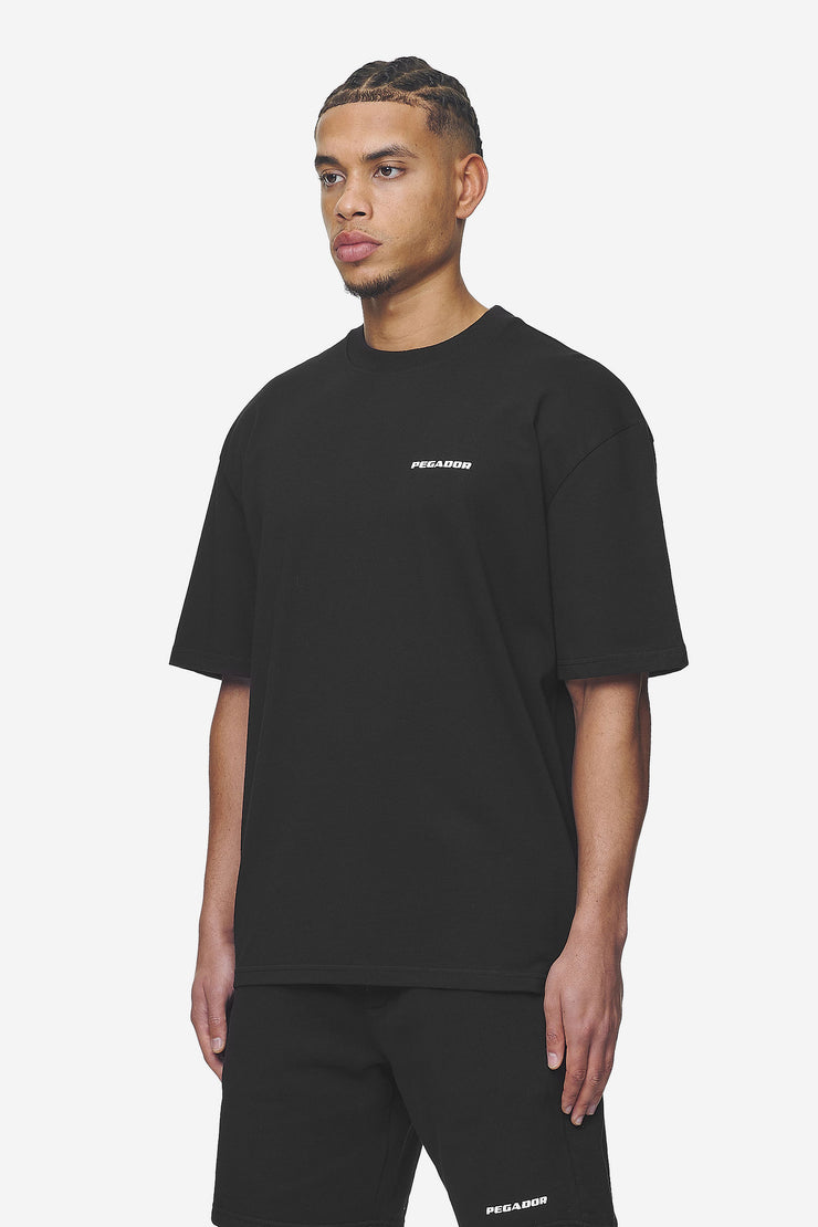 Pegador Logo Oversized Tee Washed Black White Gum Limitierter Zeitrabatt