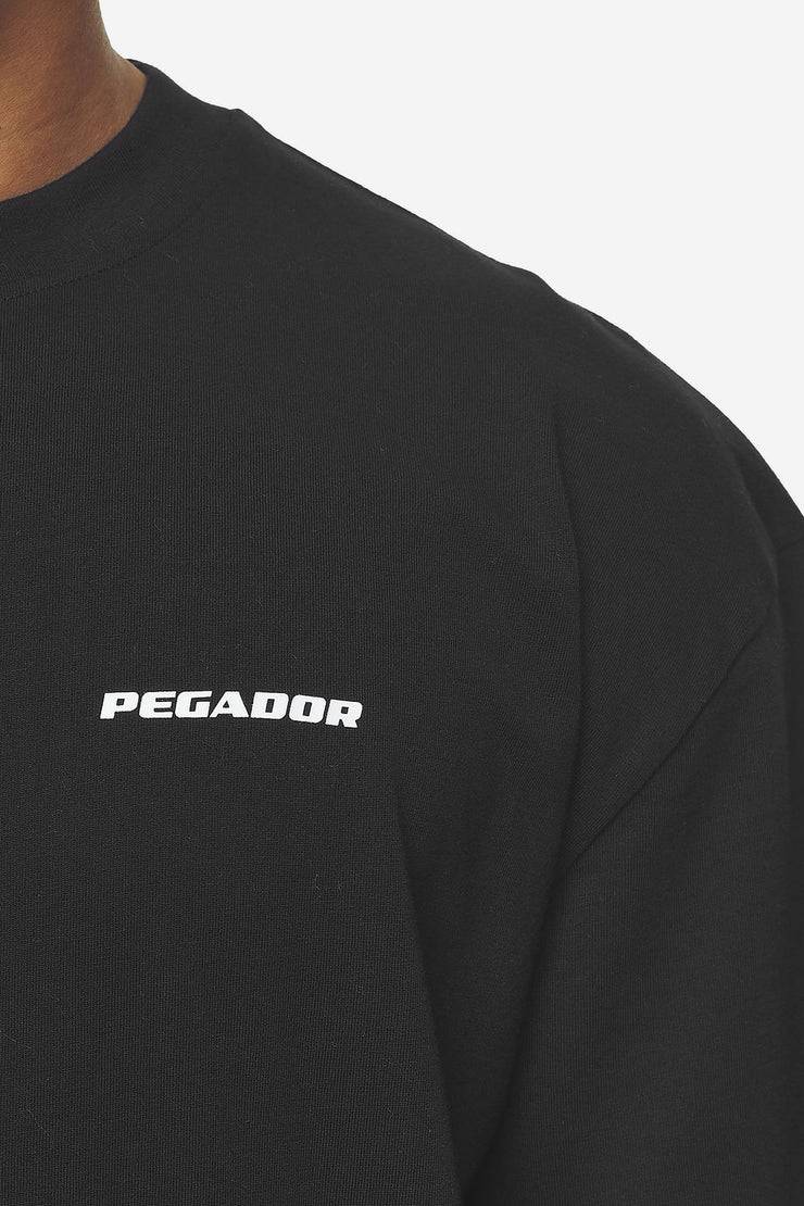 Pegador Logo Oversized Tee Washed Black White Gum Limitierter Zeitrabatt
