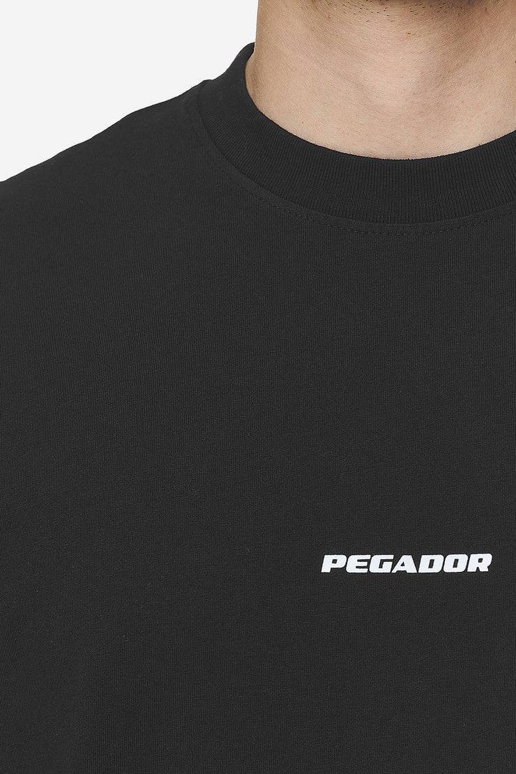 Pegador Logo Boxy Tee Washed Black White Gum Fabrik Onlineshop