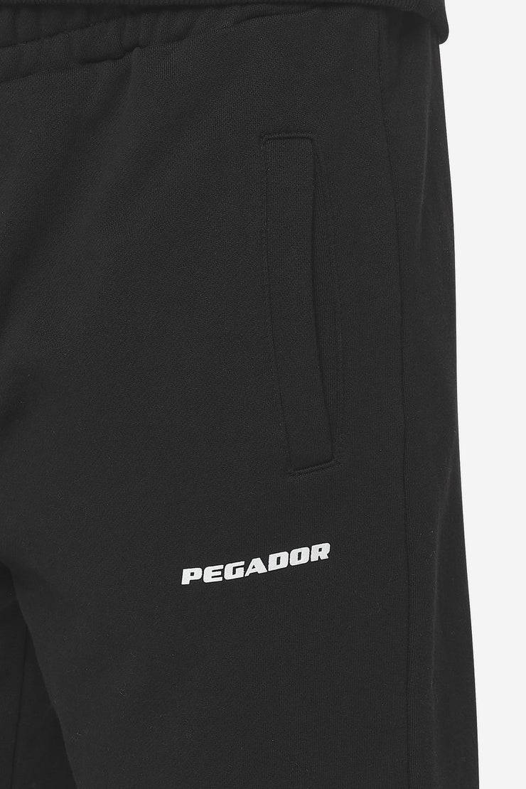 Pegador Logo Wide Sweat Pants Washed Black White Gum Fabrikpreis