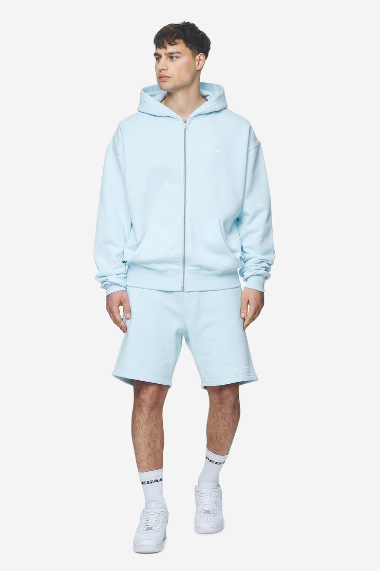 Pegador Logo Oversized Sweat Jacket Washed Baby Blue White Gum Großer Ausverkauf
