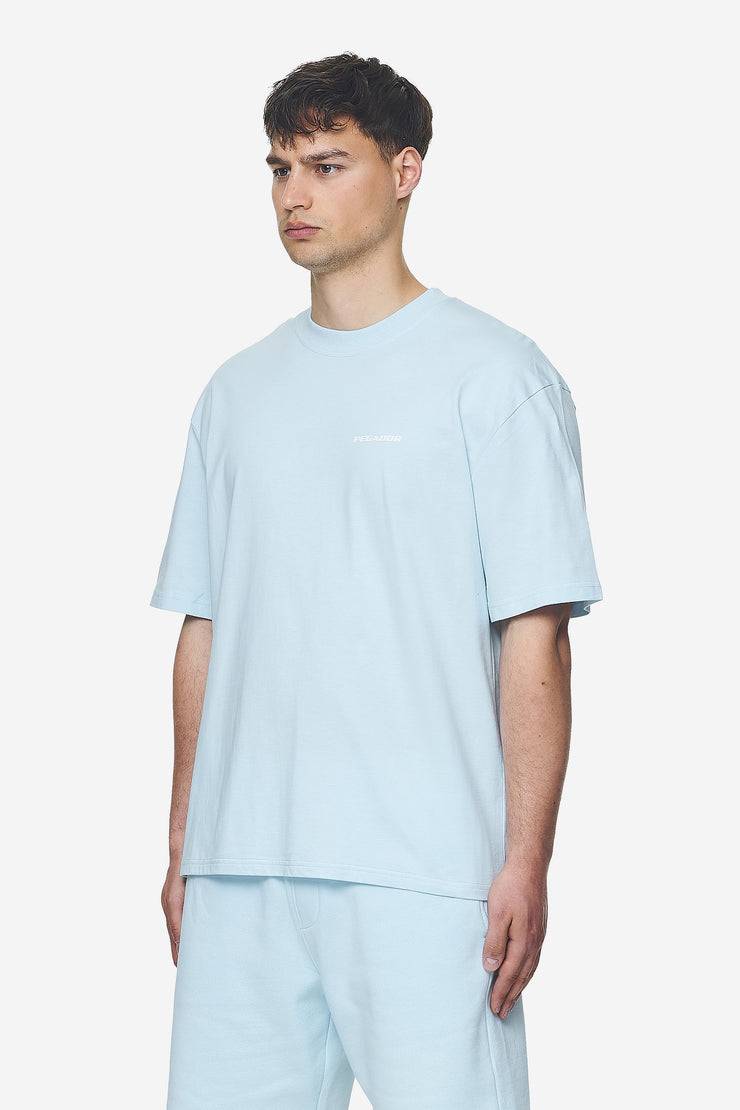 Pegador Logo Oversized Tee Washed Baby Blue White Gum Begrenztes Angebot