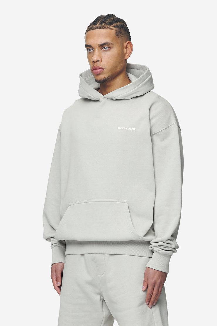 Pegador Logo Oversized Hoodie Washed Pearl Grey White Gum Exklusivangebot