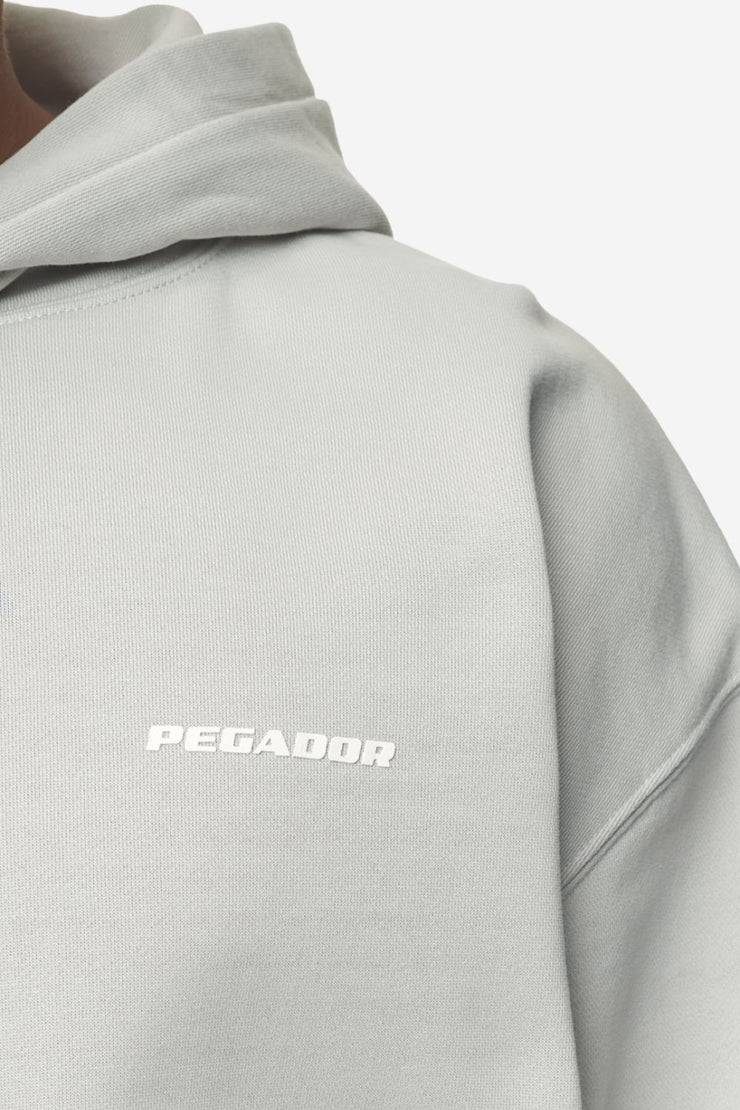 Pegador Logo Oversized Hoodie Washed Pearl Grey White Gum Exklusivangebot