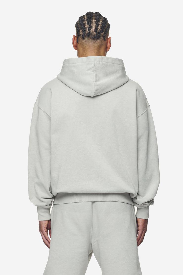 Pegador Logo Oversized Sweat Jacket Washed Pearl Grey White Gum Preisnachlass