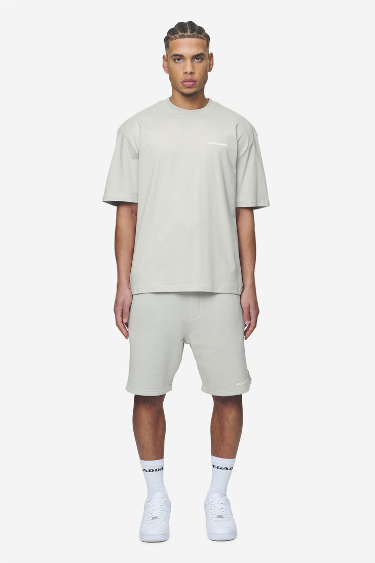 Pegador Logo Oversized Tee Washed Pearl Grey White Gum Black Friday