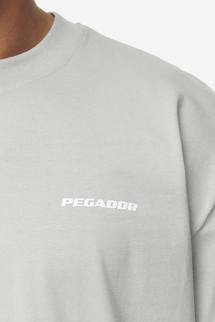 Pegador Logo Oversized Tee Washed Pearl Grey White Gum Black Friday