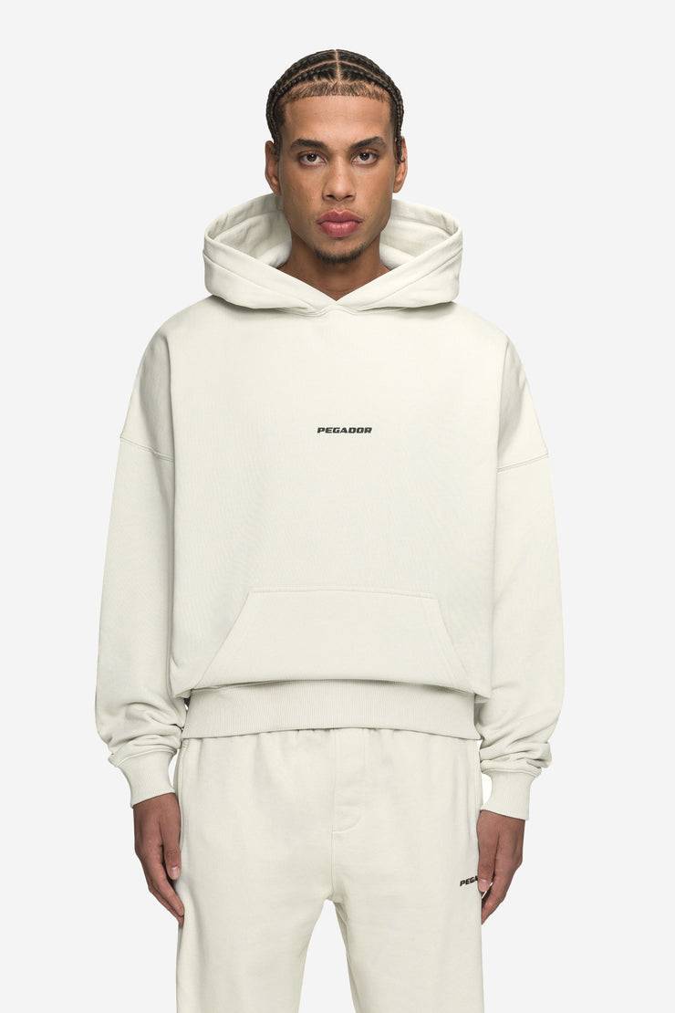 Pegador Logo Boxy Hoodie Washed Salty Cream Black Gum Osterangebot